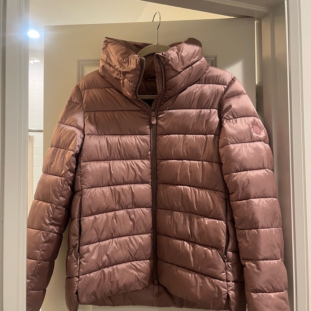 SAVE THE DUCK Mauve Puffer Jacket
